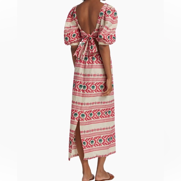 NWT Johanna Ortiz Magia Presente Embroidered Midi Dress 8 - Picture 5 of 7